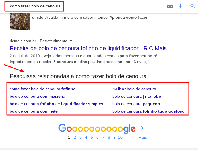 como estruturar seu conteúdo na primeira pagina do google